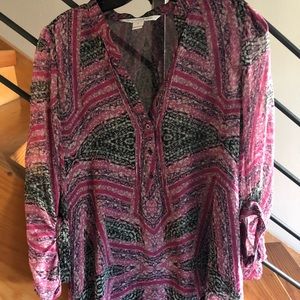 Diane Von Furestenberg silk dress shirt